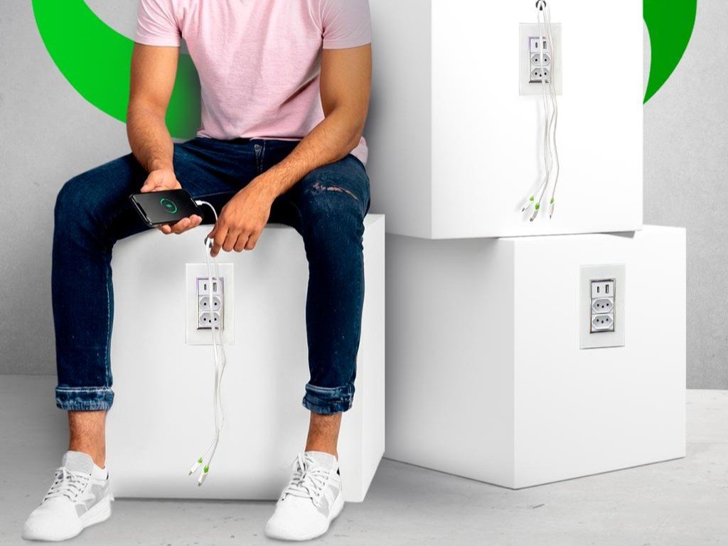 Puff carregador de celular