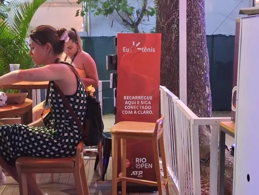 Área vip da Claro no Rio Open