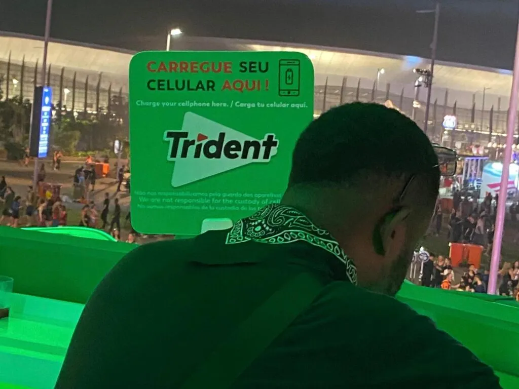 Torre 22 personalizada pela Trident no Rock in Rio